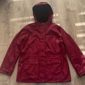 Women's Reversible Red & Black Hooded Jacket